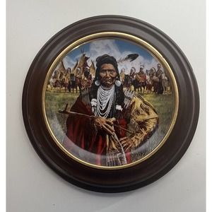 Chief Joseph-Man of‎ Peace commemorative plate With Display